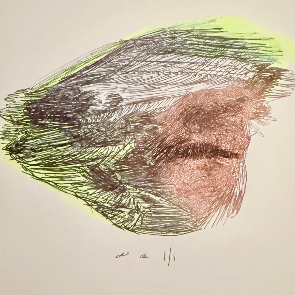Abstract Home Art work  in Green and Copper by me